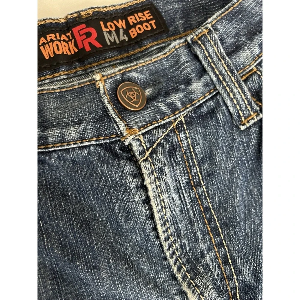 Ariat FR HRC2 Low Rise Boot Cut Jeans Men's 32x30 Western Cowboy Workwear Denim